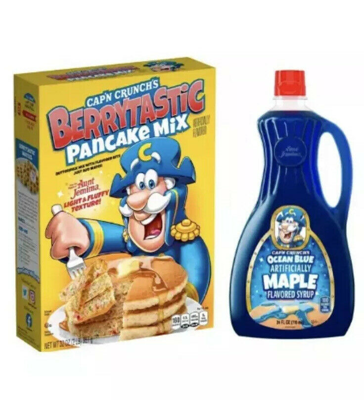 Capn Crunch Berrytastic Pancake Mix & Ocean Blue Maple Syrup ...