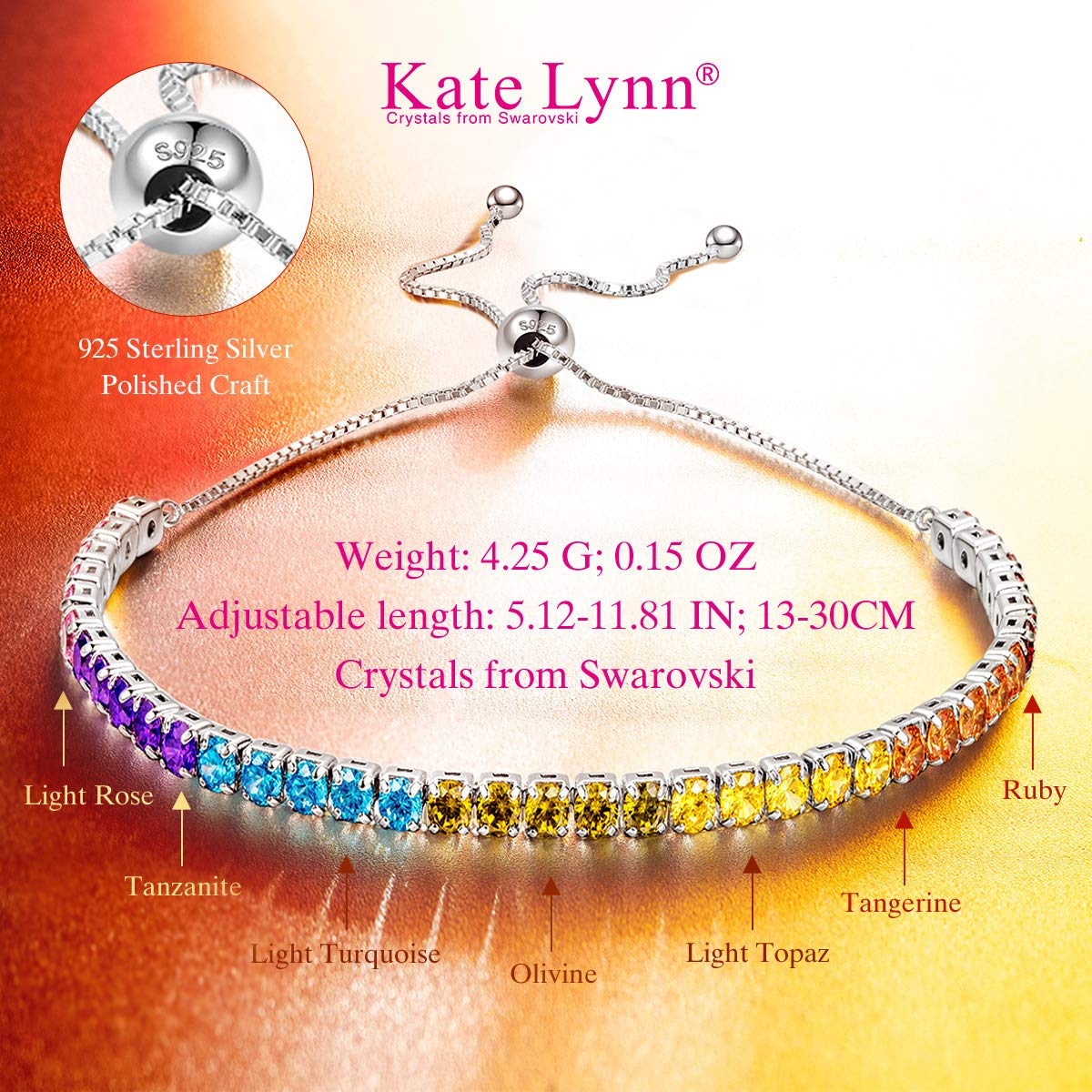 Kate Lynn Bracelets for Women Jewelry Gift Woman's Valentine Gifts 925
