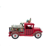 Jim Shore Santa Driving Truck Christmas Red Pick Up 10.6" Long Stone Resin New image 2