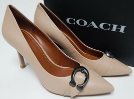 Coach Waverly Size 7.5 B (M) EU 38 Women&#39;s Leather Slip-On Pumps Beechwo... - $148.49