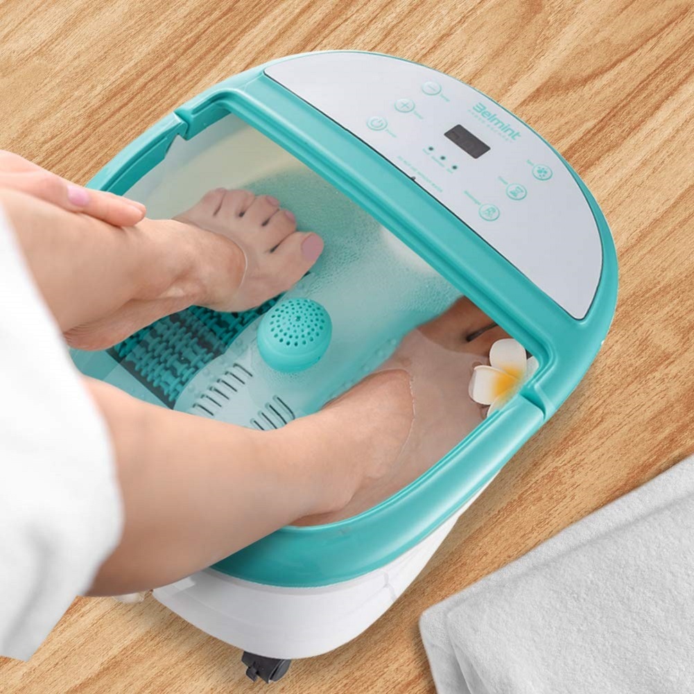 Belmint Foot Spa Bath Massager 6 Pressure Node Rollers Upgraded