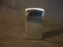 Old Vtg Collectible 1970's Slim Silver Tone Zippo Cigarette Lighter - $19.95