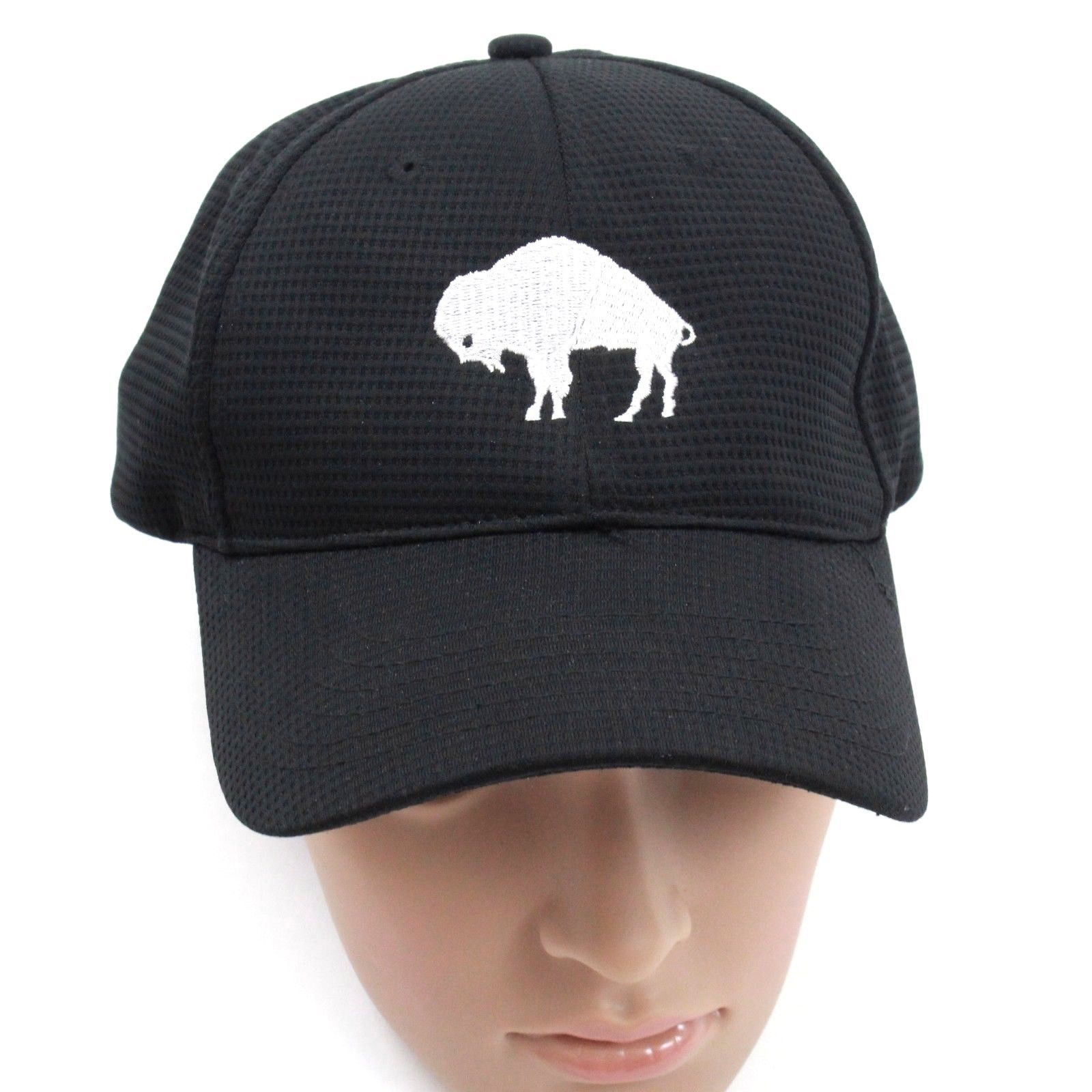 NEW Performance StrapBack Hat Great White BUFFALO Waffle Baseball Cap Polyester Hats