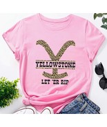 Yellowstone Let Er Rip Pink Ladies T-shirt NEW Size 8/10 - $12.99
