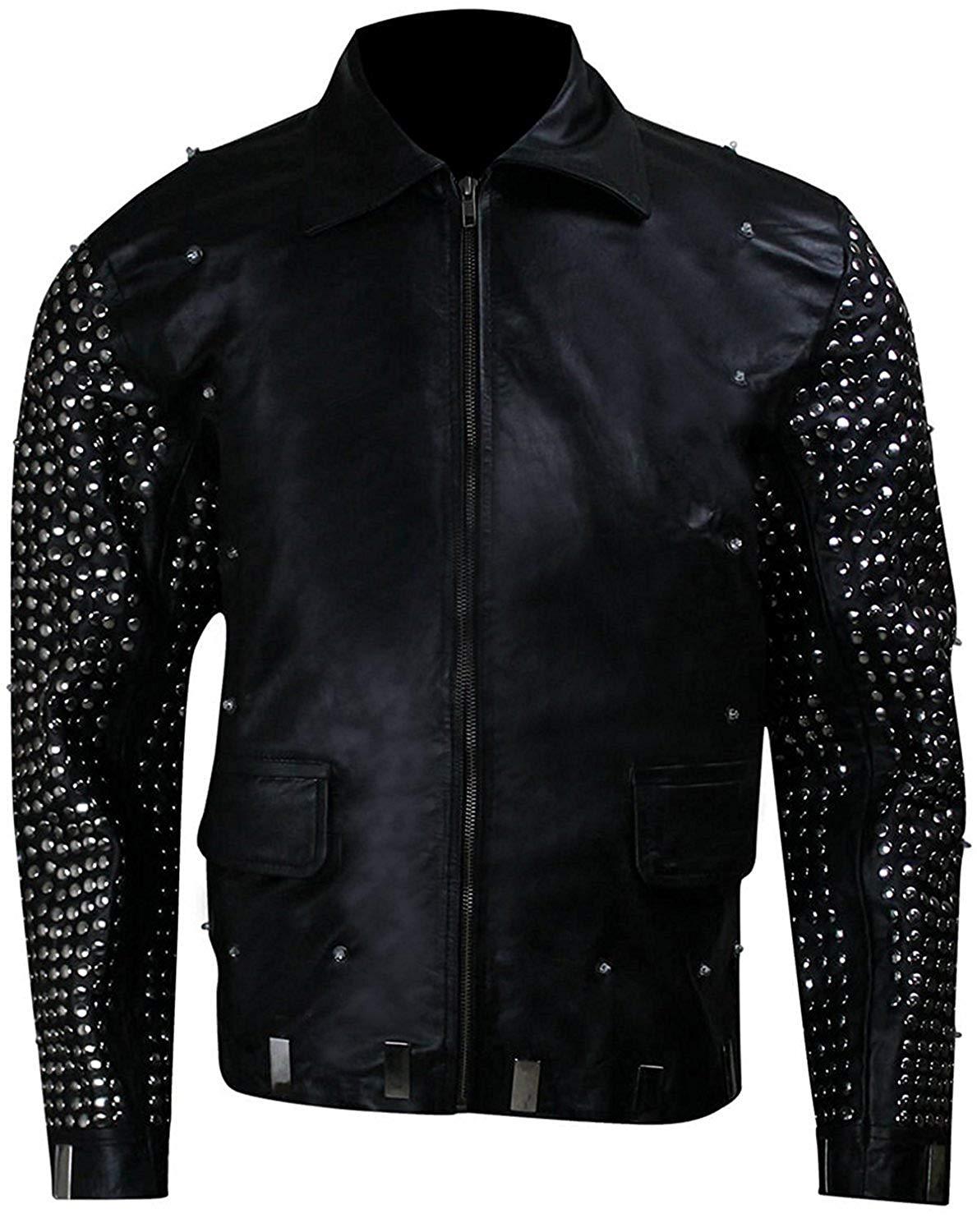Chris Jericho (Y2J) WWE Superstar Light Up Studded Black Winter Leather ...