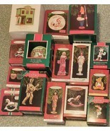 Hallmark Christmas Ornaments Lot of 15 1990&#39;s w Boxes Elvis Santa Barbie... - $47.49