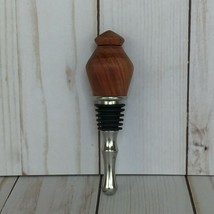 Handcrafted Wood Metal Rubber Wine Bottle Stopper - $19.51