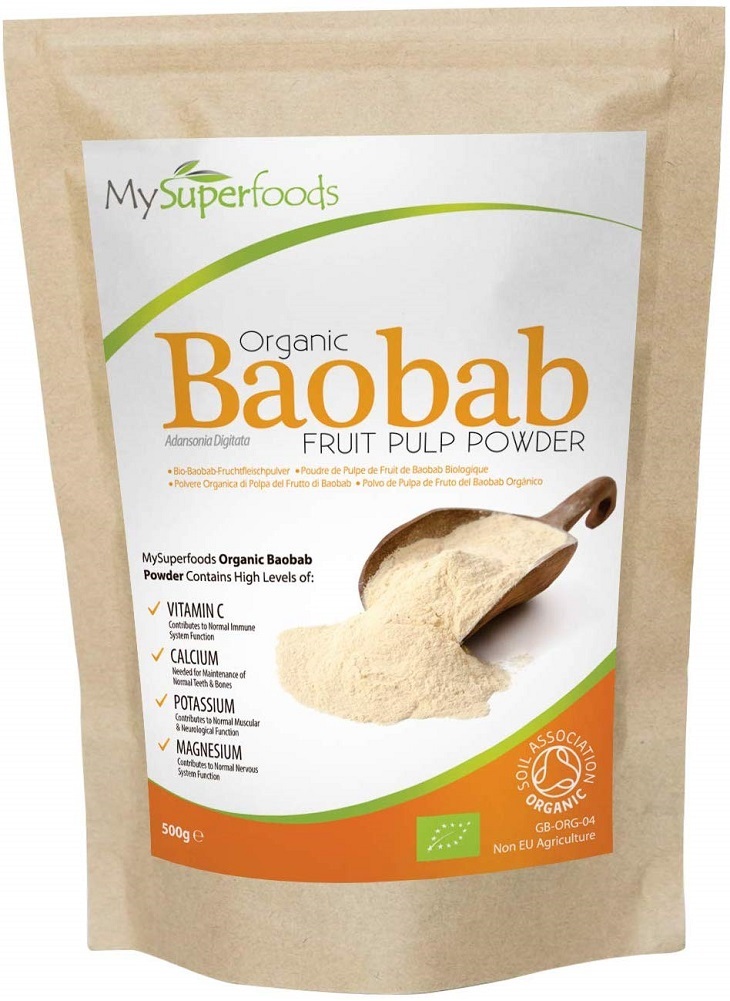 Organic Baobab Powder (1lb) - MySuperFoods - Packed with Vitamin C, Calcium