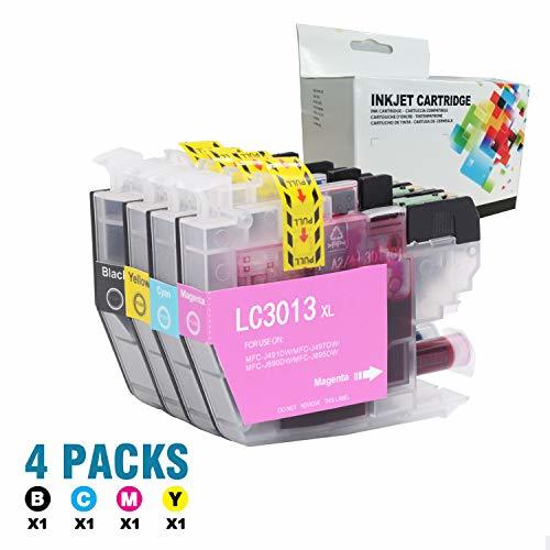 Linkcolor Compatible LC3013 Ink Cartridge Replacement for Brother LC