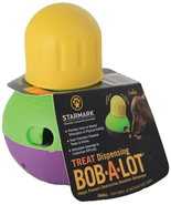 Small - Bob-A-Lot Interactive Treat Dispensing Dog Toy - StarMark   - $14.95