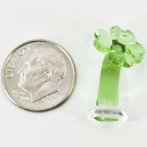 Handmade Clover Flower Tiny Miniature Micro Mini Lampworking Glass Figurine image 5