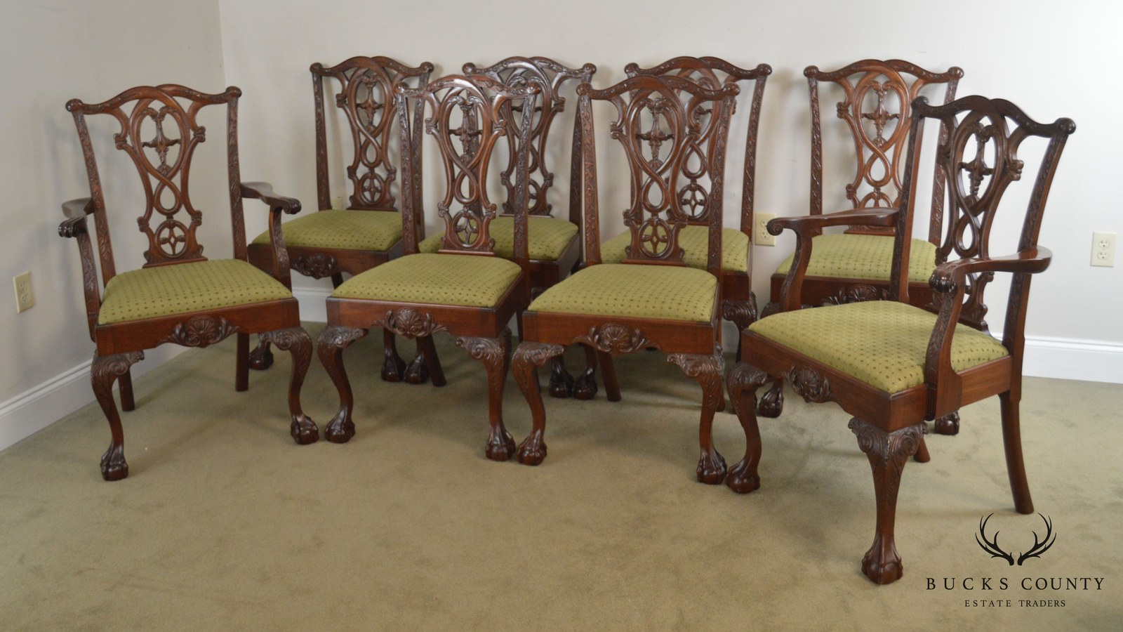 chippendale chairs and table