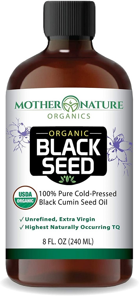 100% USDA Organic Certified Premium Black Cumin Seed Oil | GLASS BOTTL (8 ounce)