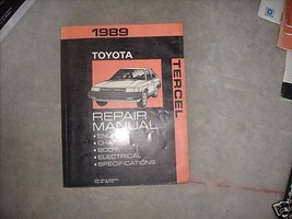 1989 Toyota Tercel Servicio Tienda Reparación Manual Fábrica OEM 89 Libro - $32.54