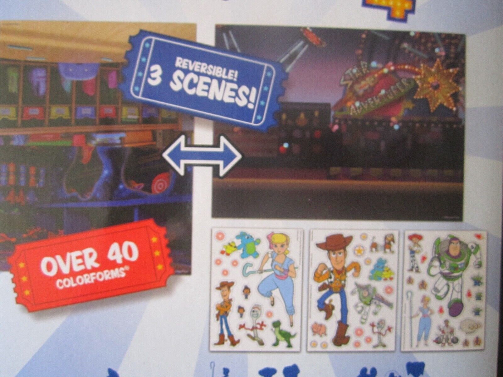 Disney Pixar Toy Story 4 Colorforms Sticker Story Adventure Play Set 40 ...
