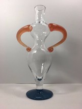 Kosta Boda Decanter, design by Kjell Engman, Female Hour Glass Figure (14&quot;) - $168.25