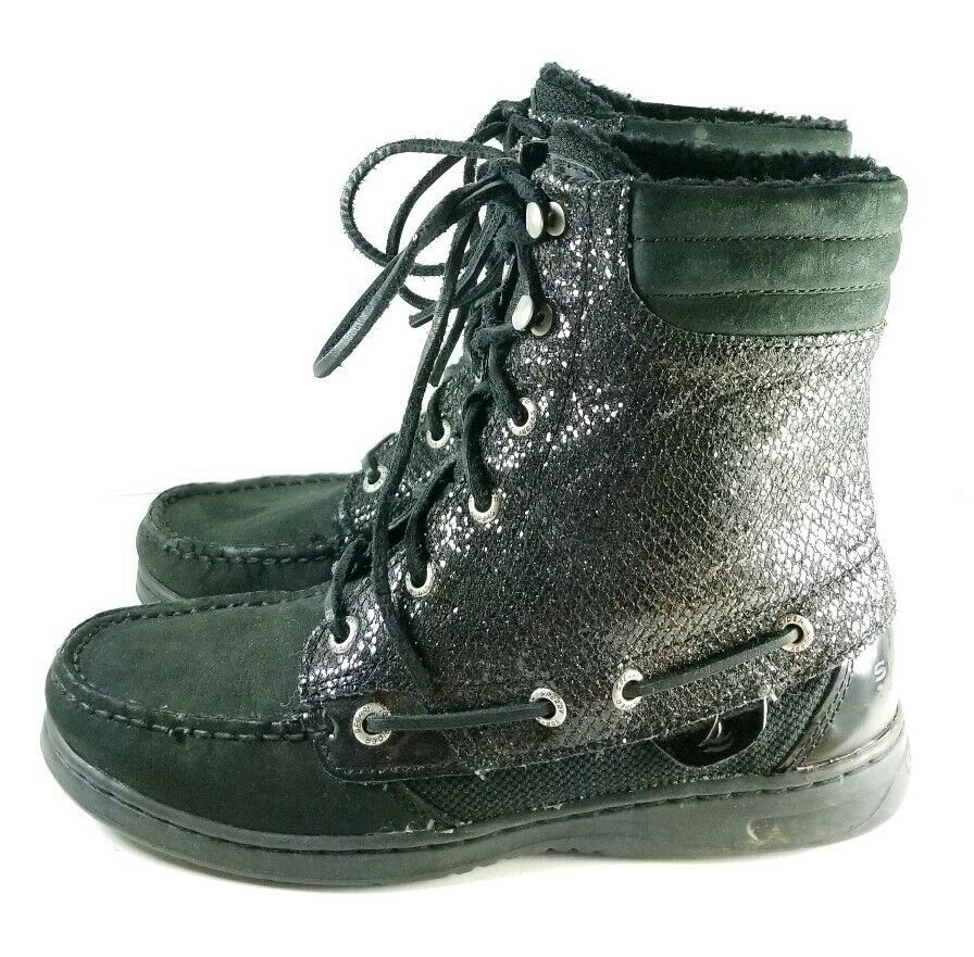sparkle sperry boots