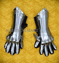 Medieval 15th Century Steel Gauntlets 16 Gauge SCA LARP