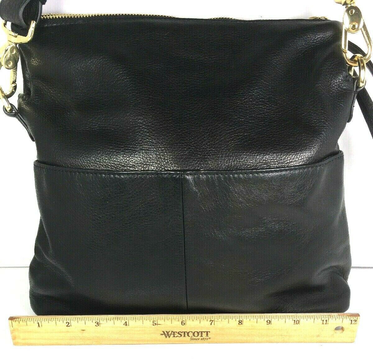 Margot Black Soft Faux Leather Multi Compartment Crossbody Shoulder Bag - Women&#39;s Handbags & Bags