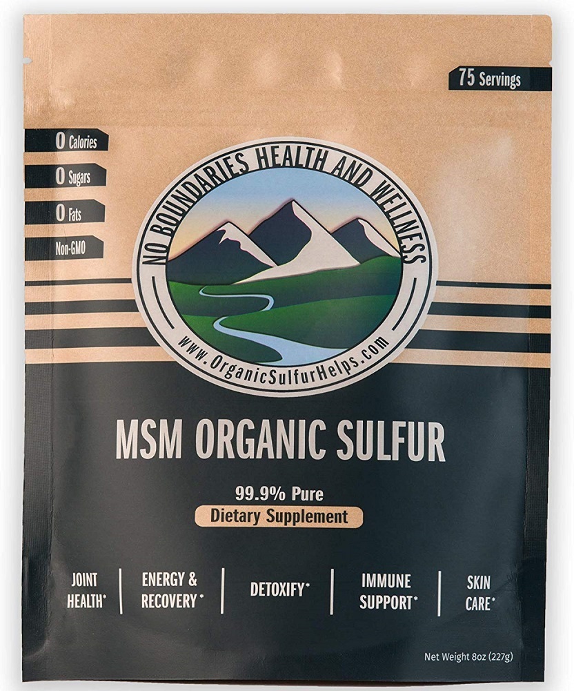 MSM Organic Sulfur Crystals by No Boundaries Health and Wellness – All-Natural
