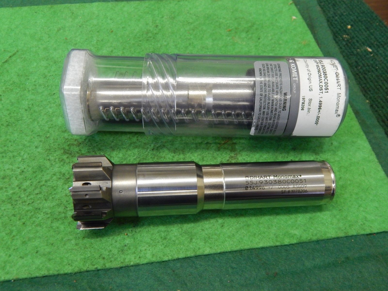 Komet DiHart Monomax 1.4996" +/.0005" Carbide Tipped Reamer Other