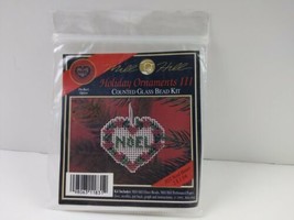 1992 Mill Hill Holiday Ornaments III Counted Glass Bead Kit B31 Noel Heart - $7.43