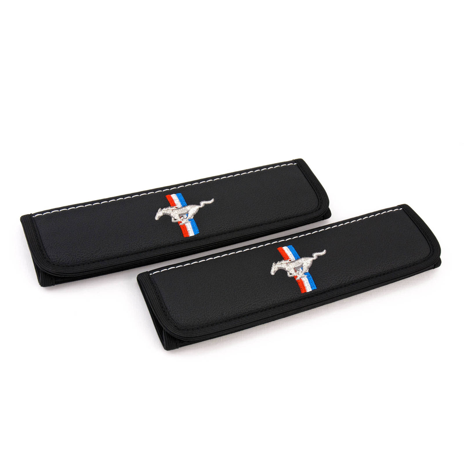 Mustang seat belt covers Leather shoulder pads Interior Accessories