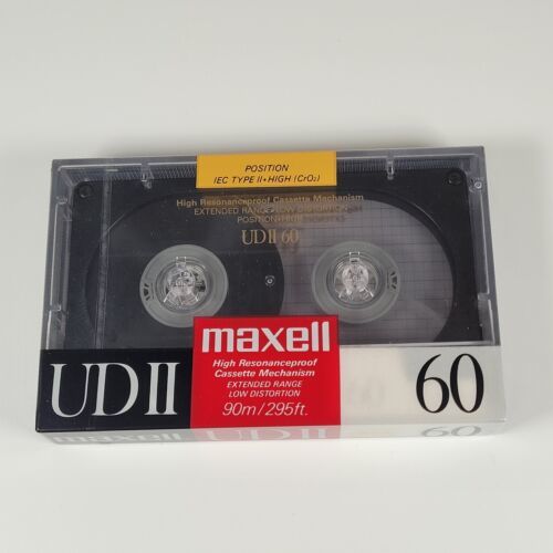 Maxell UD II 60 Blank Audio Cassette Tape Type II High Resonance Proof