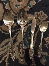4 Serving Pieces Community Royal Grandeur! EUC!! Mixed Spoon Lot PLUS! - $48.51