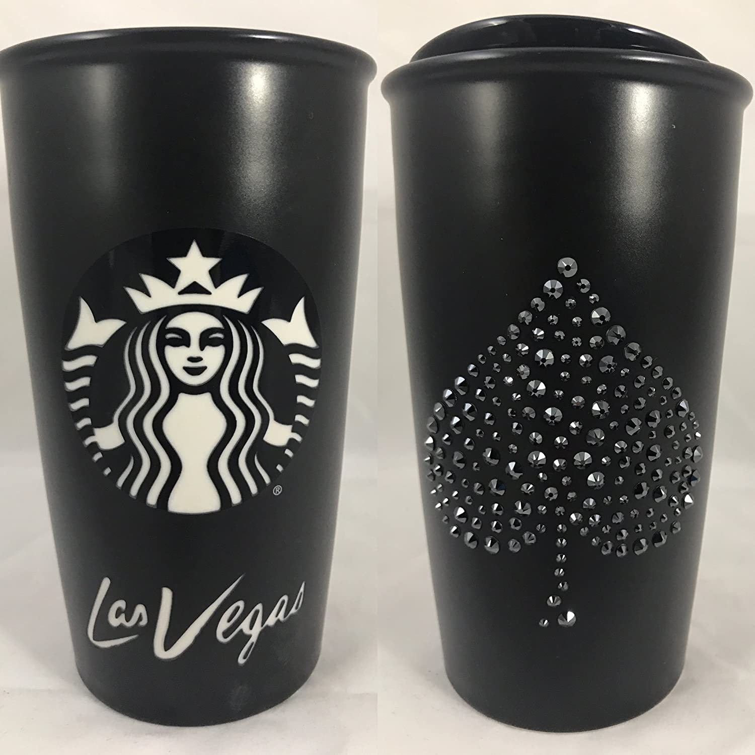 Starbucks 2015 Las Vegas Blvd Collectible Tumbler with Crystal Spade