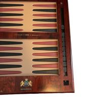 Large Wood 24x19" Backgammon Board David Ripley Noble Games Set Dice Cube image 3