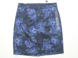 GAP Women's Dark Blue Floral Print Skirt - Size 6 - NWT - $8.99