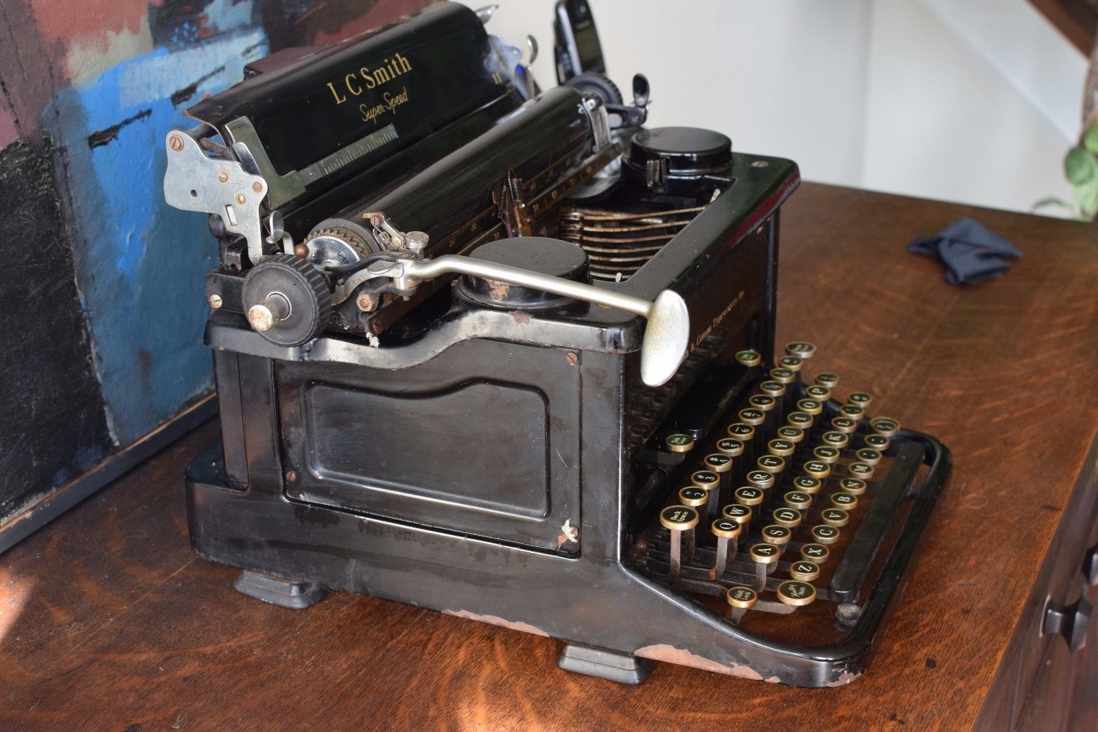 LC Smith Super-Speed 11 Vintage Typewriter Antique 1930's - Typewriters