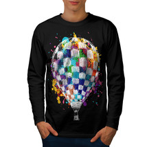 Air Balloon Journey Tee Colour Fly Men Long Sleeve T-shirt - $14.99