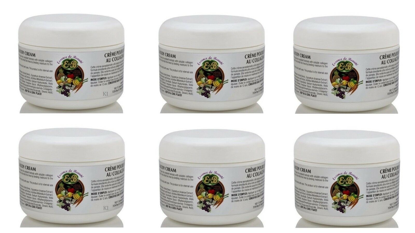 Essence De Beaute Collagen Cream Vitamin E Face and Body Cream 4oz Other Skin Care