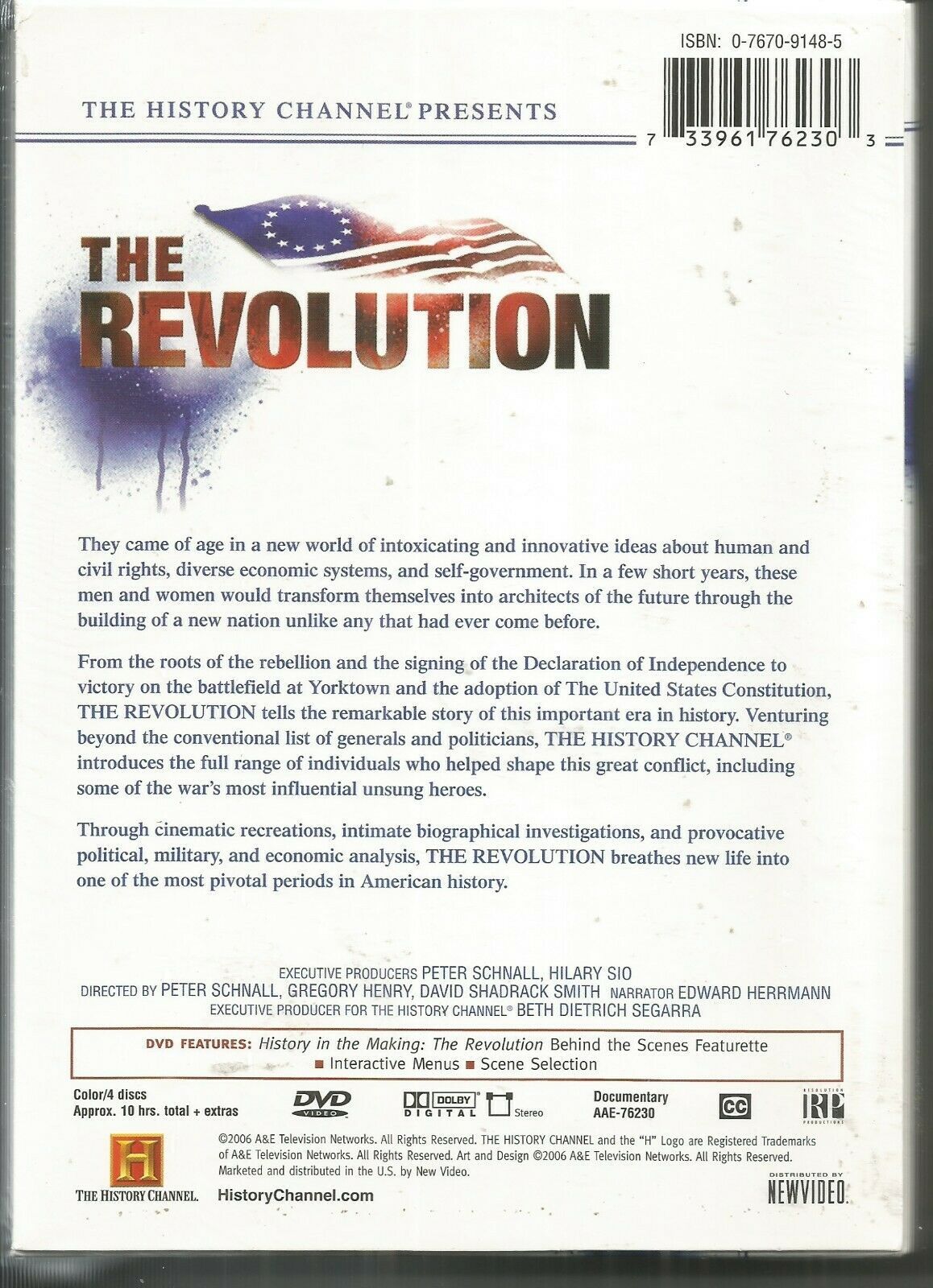 BRAND NEW! The Revolution The Series History Channel 4DVD Set FREE