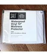 NEW Twin Waterproof Mattress Cover Protector 12&quot; Vinyl Zipper Bed Bath &amp;... - $19.10