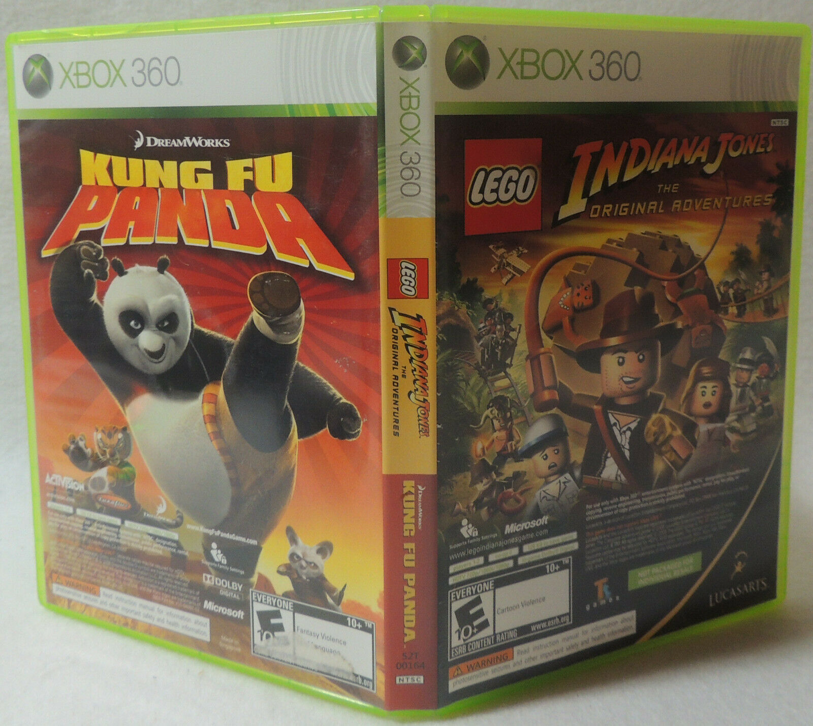 lego indiana jones and kung fu panda xbox 360