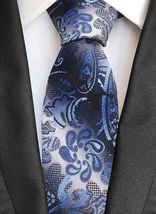 Berlioni Italy Men’s Classic Paisley Striped Necktie Tie Handkerchief Gift Set image 14