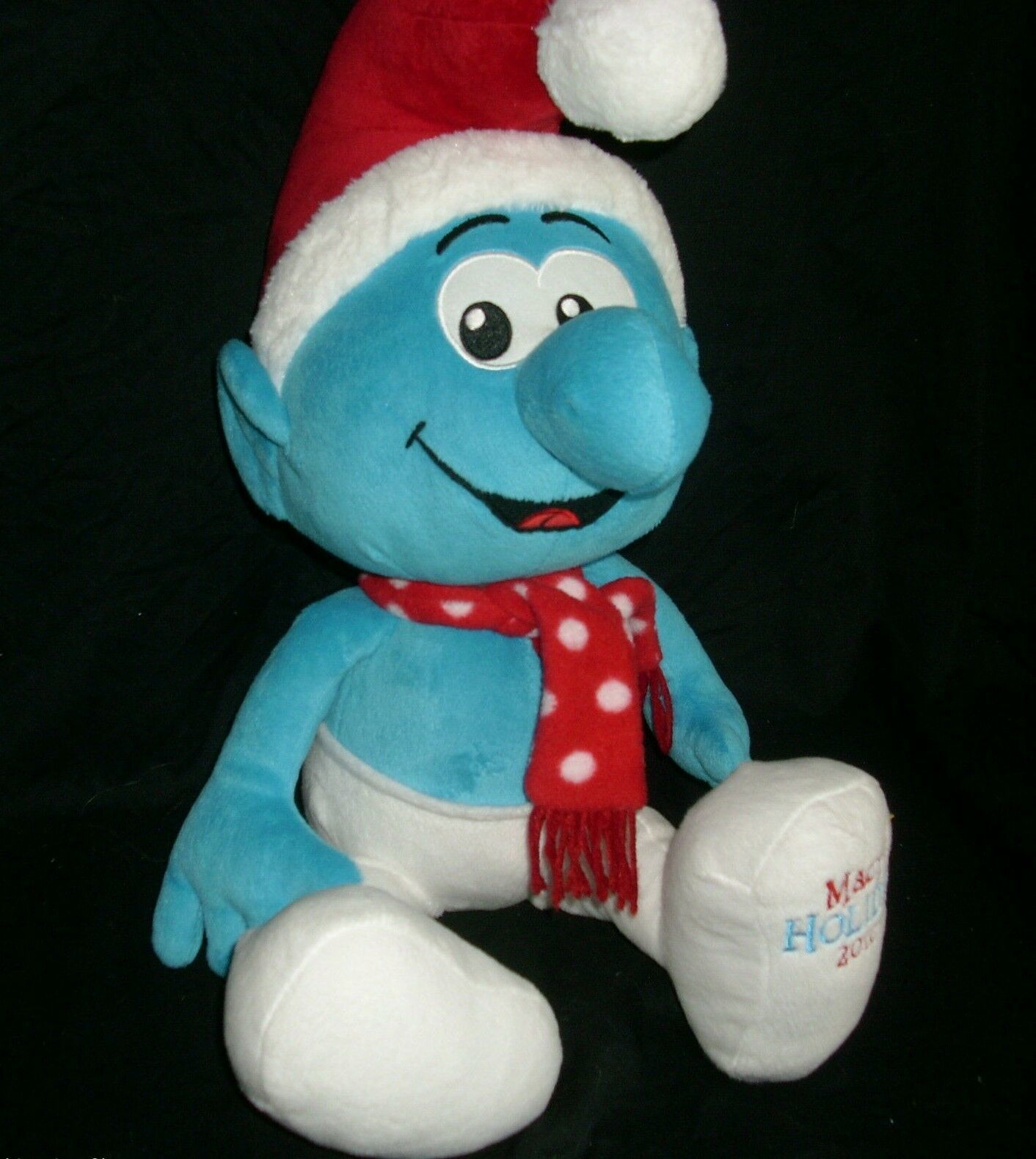 Macys 2022 Christmas Stuffed Animal 21" Big Smurf Macy's Holiday 2010 Christmas And 50 Similar Items