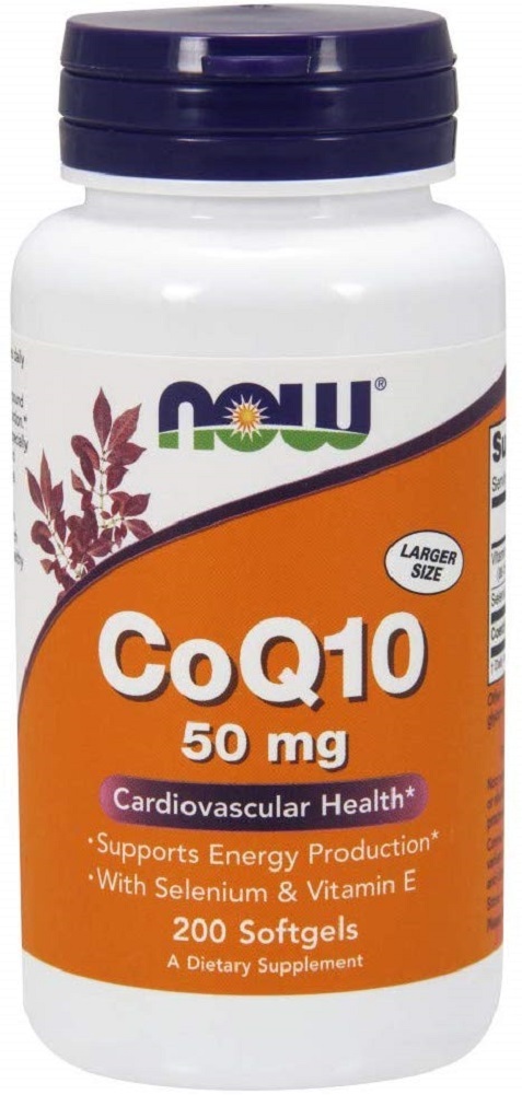 NOW Supplements, CoQ10 50 mg, Pharmaceutical Grade,