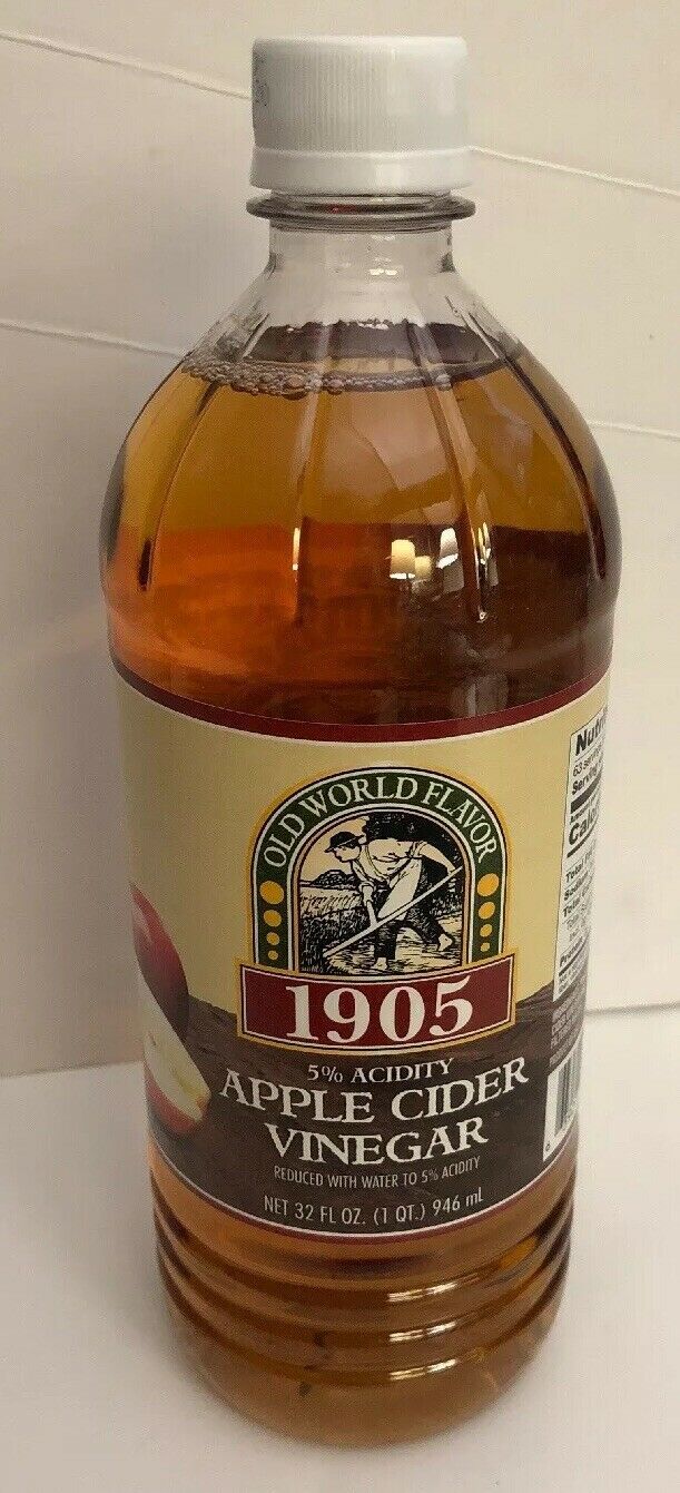Apple Cider Vinegar 32 oz Bottle W 5 Acidity By Old World Flavor 1905