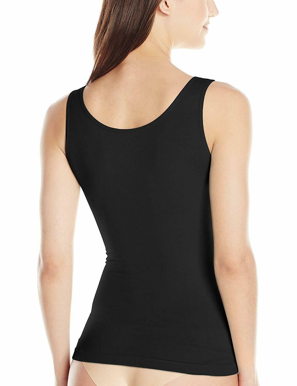 Yummie BLACK Lena Seamless Shapewear Tank Top, US 1X/2X - Shapers