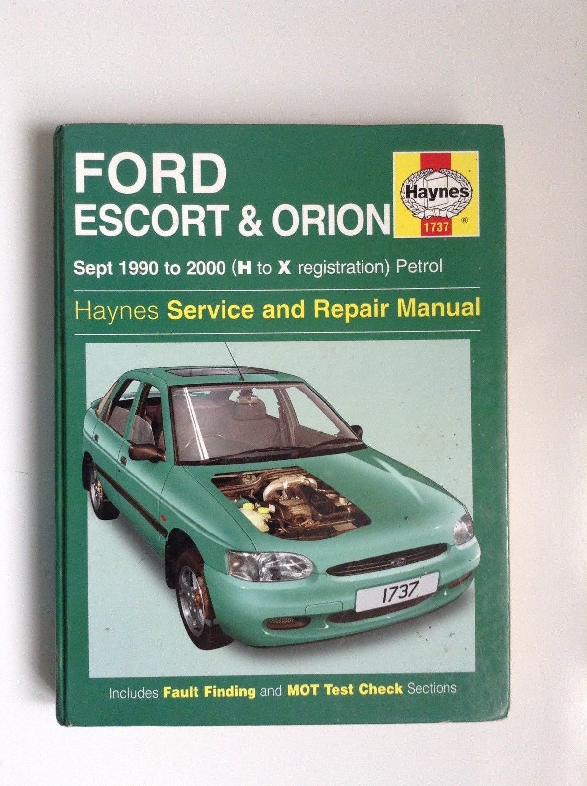 57. 57. Previous. Ford Escort Orion 1990-2000 H to X reg Haynes Workshop  Manual ...