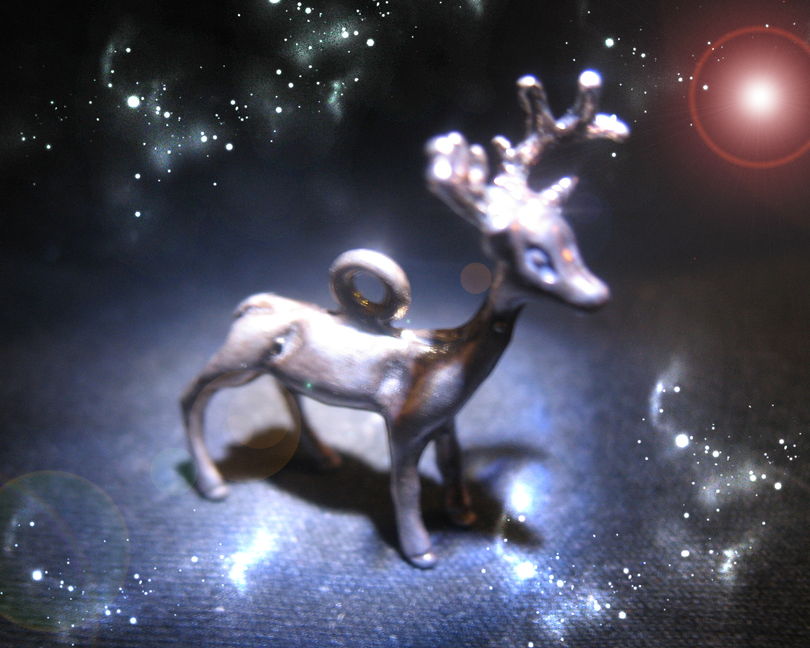 Primary image for FREE W $49 ORDERS DEER NECKLACE HAPPY PROSPEROUS & LUCKY HOLIDAYS YULE MAGICK 