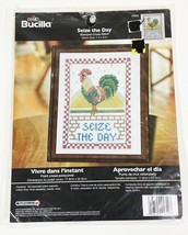 Bucilla Rooster Seize the Day  Cross Stitch Kit #45829  7&quot; x 9&quot; (BRAND NEW) - $14.30