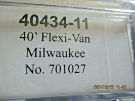 Trainworx Stock # 40434-10 to -12 Milwaukee 40' Flexi-Van Trailer N-Scale image 6
