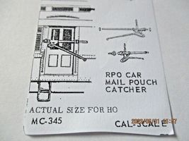 Cal Scale # 190-345 Mail Catcher 1 Pair HO-Scale image 3