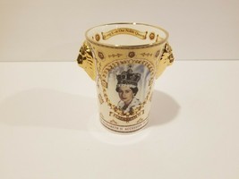 Sutherland Lionhead Beaker Queen&#39;s 50th anniversary of accession 2002 - $30.81