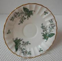 VALENCIA Royal Worcester &quot;REPLACEMENT SAUCER&quot; China England Green Leaf R... - $6.78